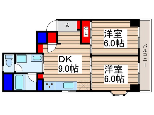 ウイング上福岡の物件間取画像